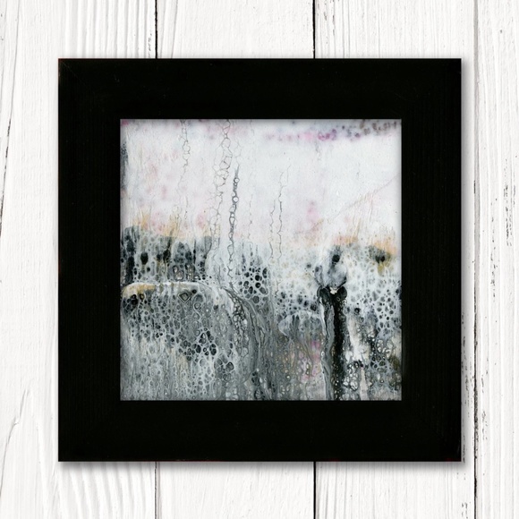 Framed Abstract Painting, by Kathy Morton Stanion - Quietude of Silence 3 - Picture 1 of 5